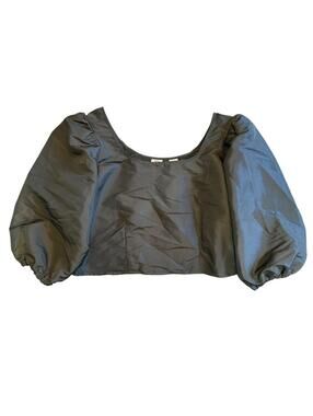 Levi’s Black Puff Sleeve Crop Top